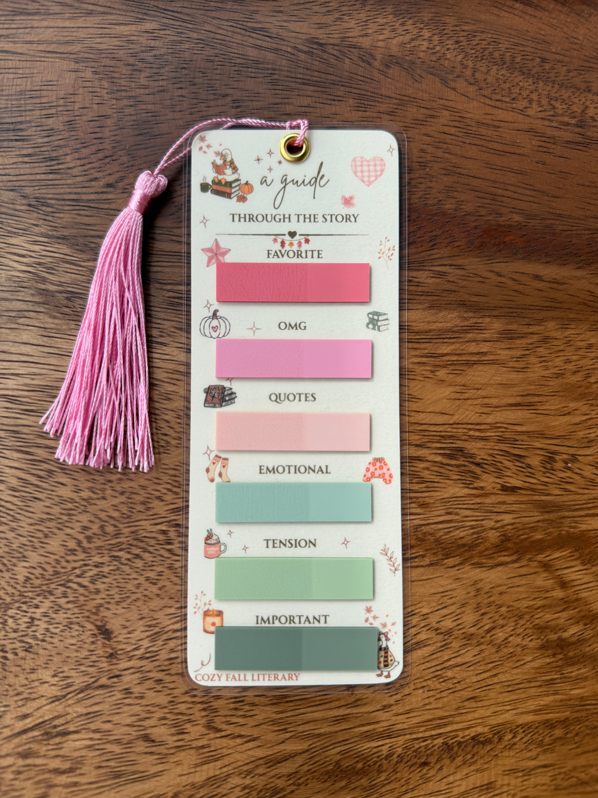 🍂Literary Bookmark: Cozy Fall Edition
