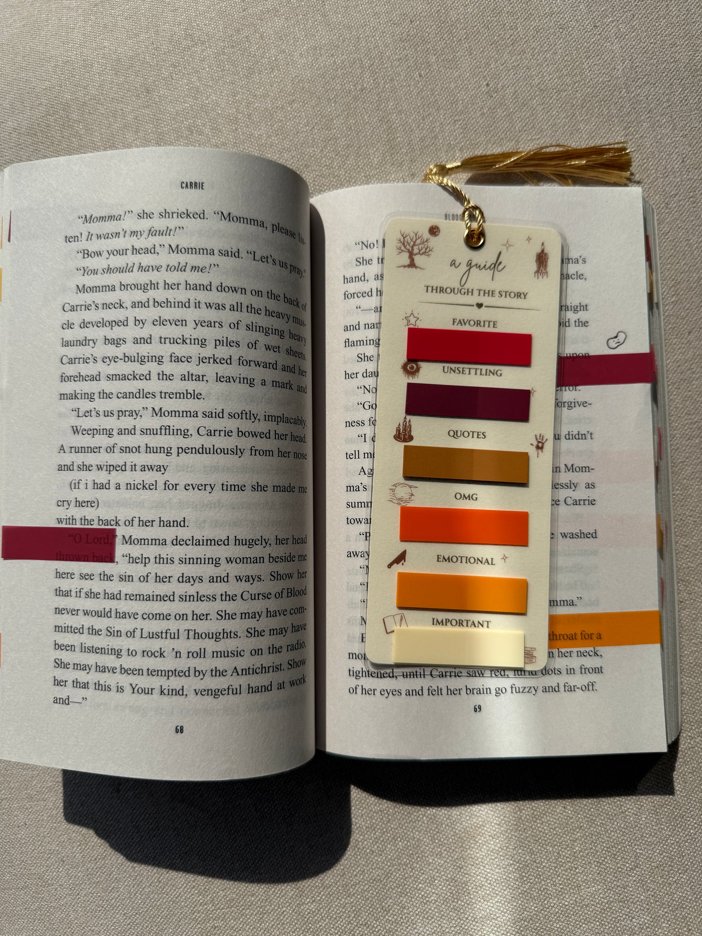 Thriller Annotation Bookmark