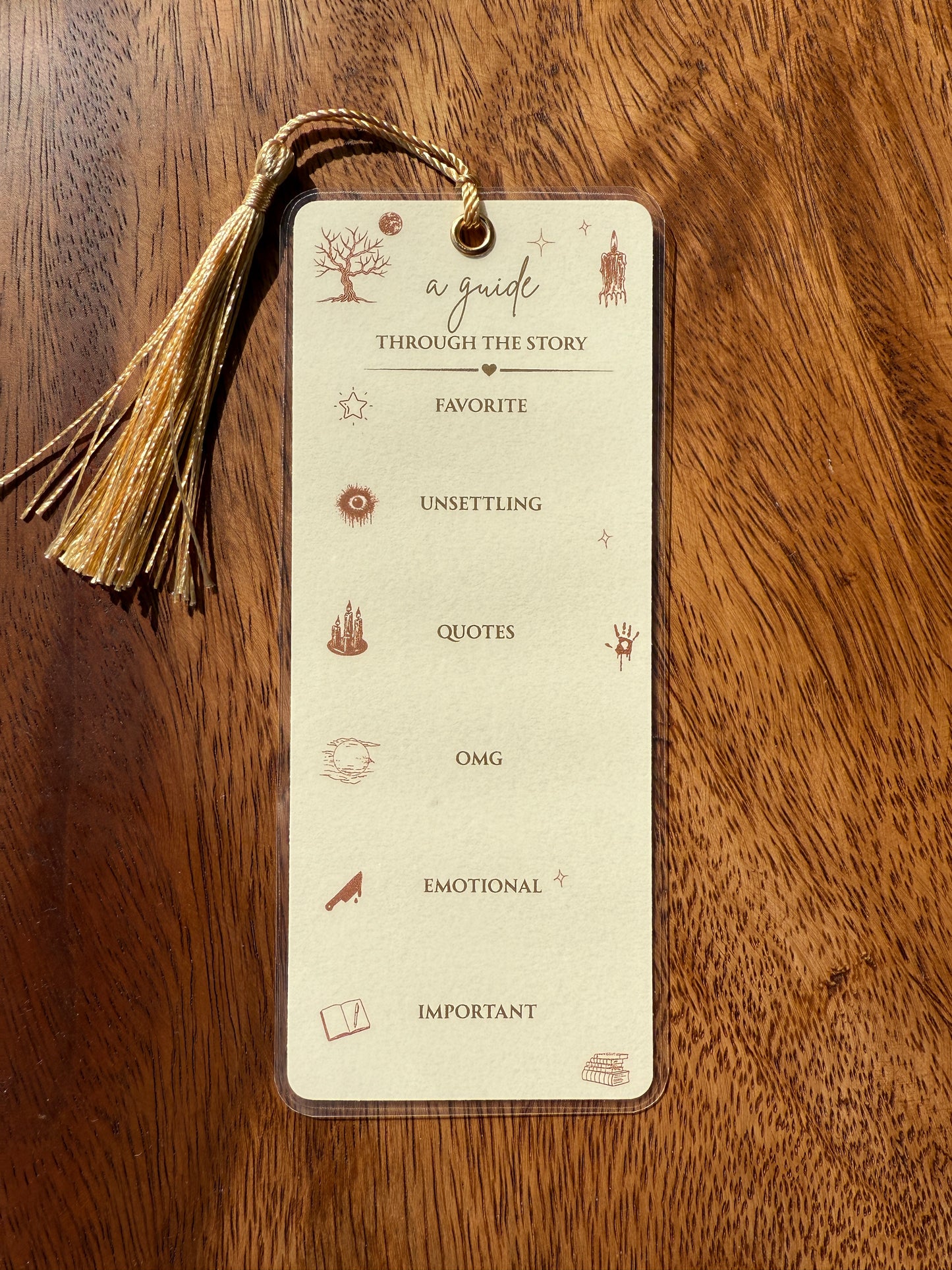 Thriller Annotation Bookmark
