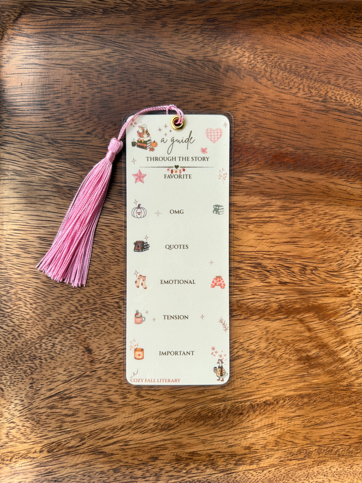 🍂Literary Bookmark: Cozy Fall Edition