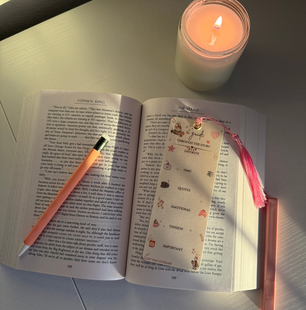🍂Literary Bookmark: Cozy Fall Edition